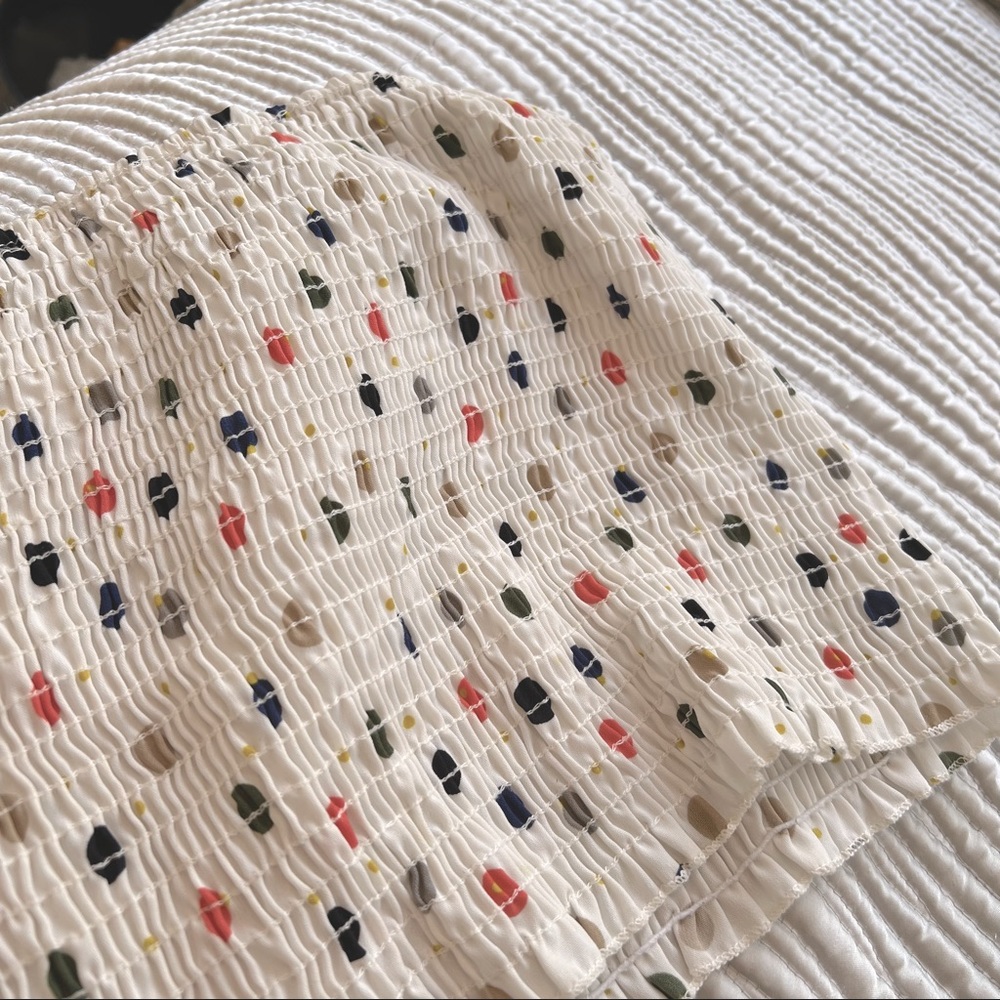 Spotted Color Pop Top, Wild Honey size S